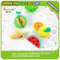 Gemengde verschillende fruit en groente Shaped Rubber Eraser